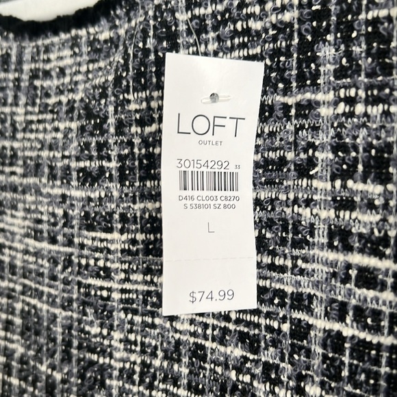 NWT Loft Outlet Tweed Dress - Picture 2 of 4